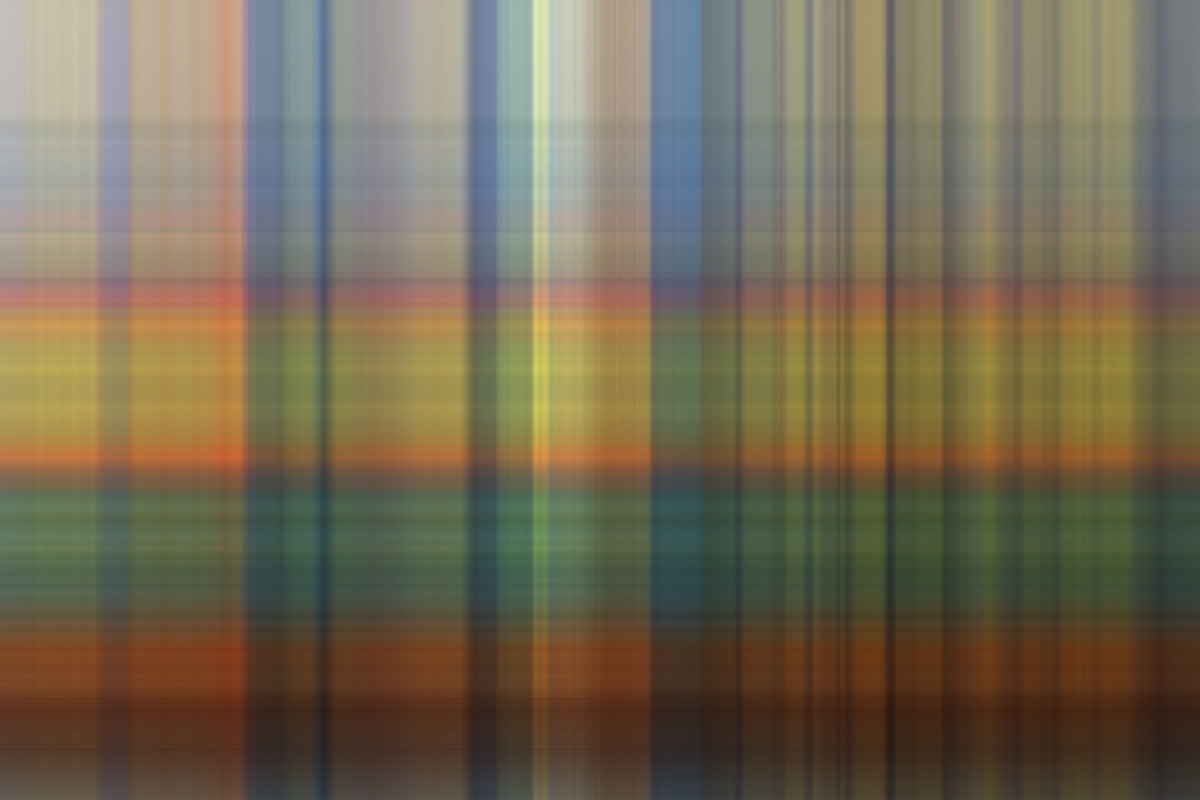 A digital rendering of a muted and blurry plaid pattern.